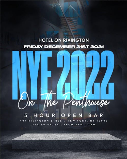 Hotel on Rivington  Penthouse New Year's Eve 2022