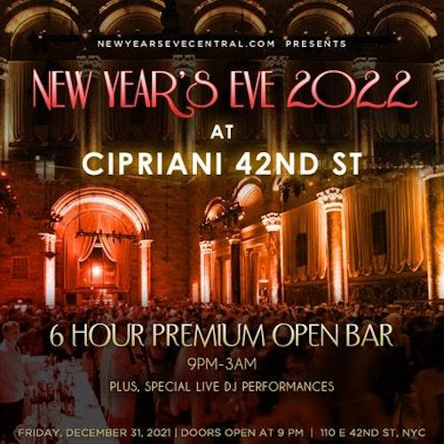 Cipriani New Years Eve 12/31