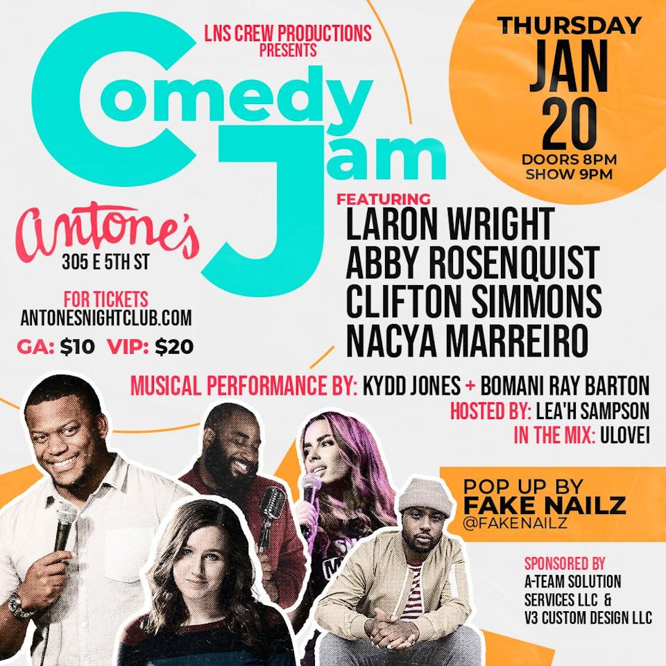 Kydd Jones Comedy Jam Hosted by Lea'h Sampson and DJ ulovei