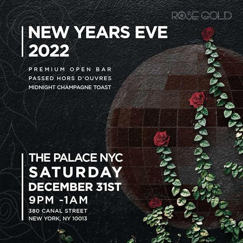 The Palace New Years Eve 12/31