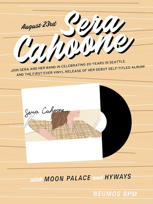 Sera Cahoone - Celebrating 20 Years in Seattle! Sera Cahoone - Celebrating 20 Years in Seattle!