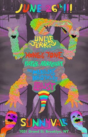 Uncle Jerry, Honey Tone, Paper Aircraft, The Mercury Brothers, Crust Uncle Jerry, Honey Tone, Paper Aircraft, The Mercury Brothers, Crust