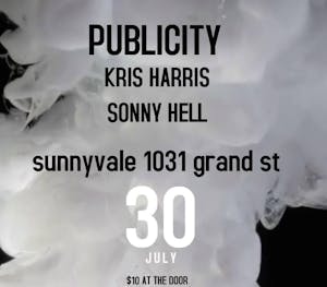 Publicity, Kris Harris, Sonny Hell Publicity, Kris Harris, Sonny Hell