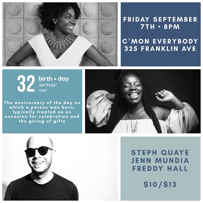 Freddy Hall, Jenn Mundia, Steph Quaye Freddy Hall, Jenn Mundia, Steph Quaye