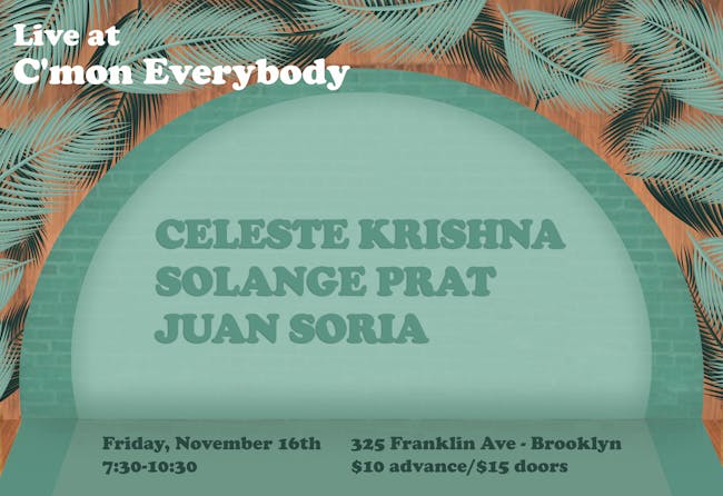 Celeste Krishna with Solange Prat and Juan Soria Celeste Krishna with Solange Prat and Juan Soria