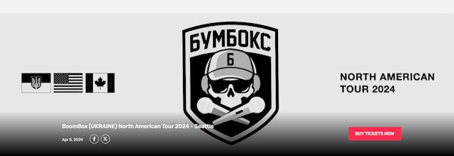 BoomBox (UKRAINE) North American Tour 2024 - Seattle