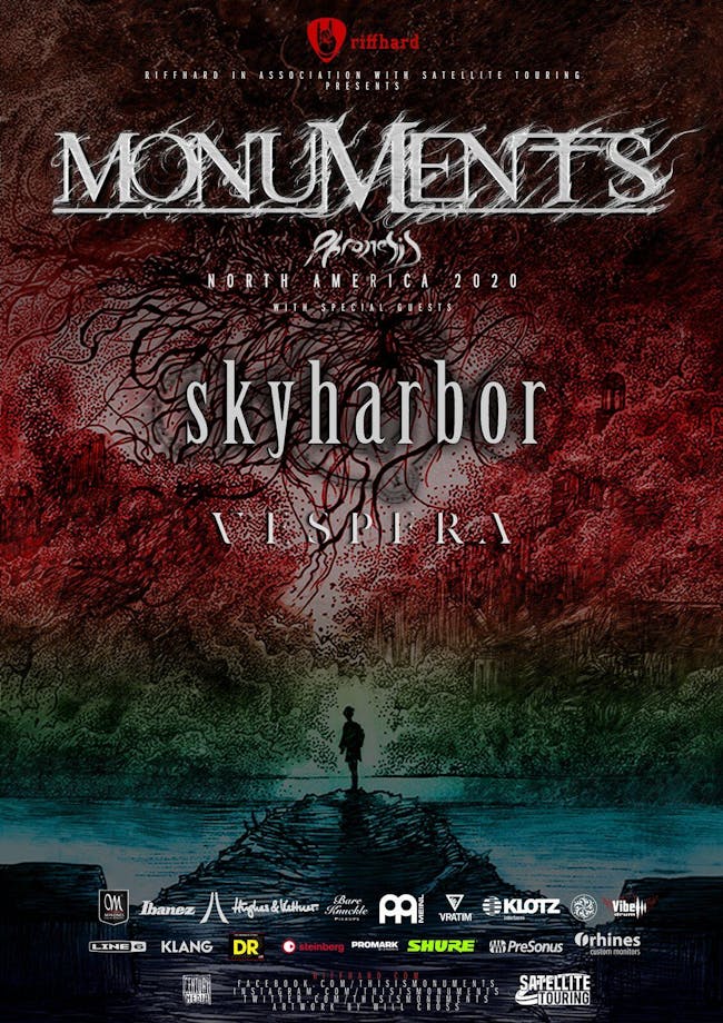 MONUMENTS / Skyharbor /Vespera/(Show Postponed due to Covid-19)